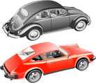 Abb. 46: Ähnlichkeit bei VW-Käfer u.Porsche(Zum Vergrößern anklicken)